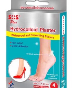 SOS Plus Hydrocolloid Plaster 4 Pieces
